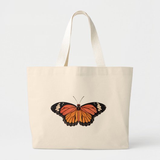 Grand Tote Bag Papillon monarque (Devant)