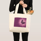 GRAND TOTE BAG PAPILLON POURPRE (Devant (produit))