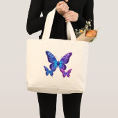 Grand Tote Bag 🌌 papillons galactiques 🌌 (Devant (produit))