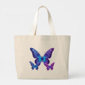 Grand Tote Bag 🌌 papillons galactiques 🌌 (Dos)