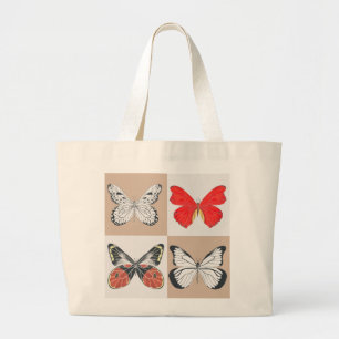 Grand Tote Bag Papillons sur une Fourre-tout Jumbo