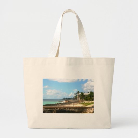 Grand Tote Bag Par l'océan (Devant)