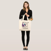 Grand Tote Bag Paraprofessionnel (Devant (modèle))