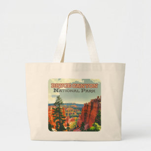Grand Tote Bag Parc national de Bryce Canyon Utah Hoodoo Retro