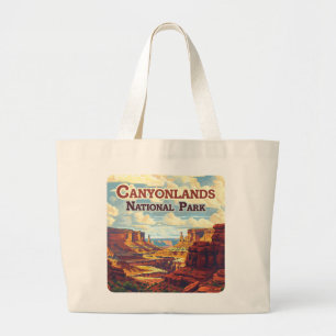Grand Tote Bag Parc national des Canyonlands Utah Moab Retro