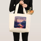 Grand Tote Bag Parc national des Lacs-Waterton Canada Alberta (Devant (produit))