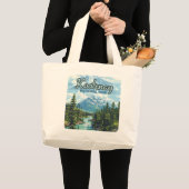 Grand Tote Bag Parc national Kootenay Canada Colombie-Britannique (Devant (produit))