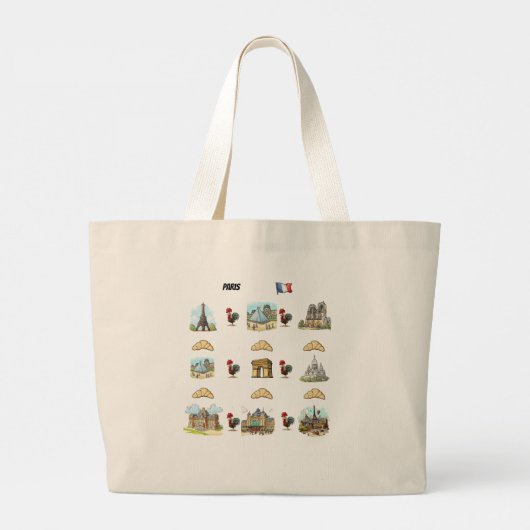 Grand Tote Bag Paris (Dos)