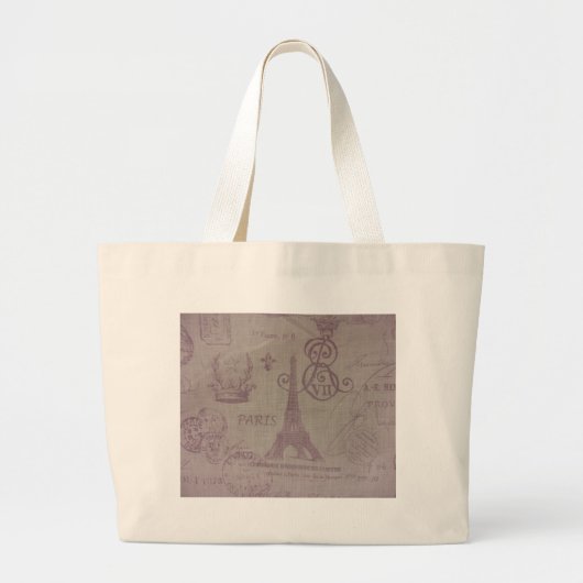Grand Tote Bag Paris — Tour Eiffel (Devant)