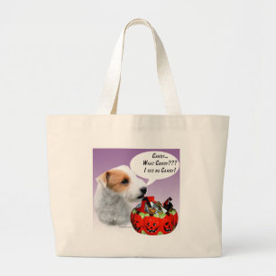 Grand Tote Bag Parson Russell Terrier Halloween Candy