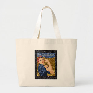 Grand Tote Bag parties scintillant rosie du rivètre