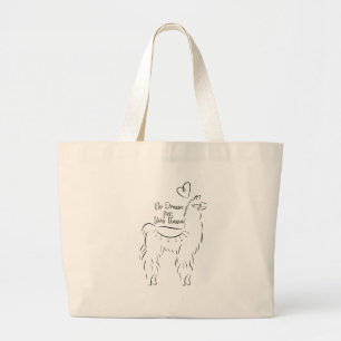 Grand Tote Bag Pas de drame pour ce lama