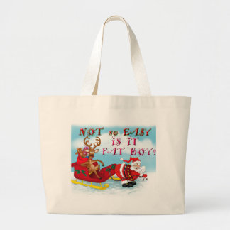 Grand Tote Bag Pas si facile Est-ce gros garçon