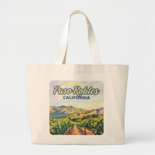 Grand Tote Bag Paso Robles California Vineyard Côte Centrale