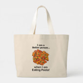 Grand Tote Bag Pasta Makes Me Better Funny Pasta Lover  (Dos)