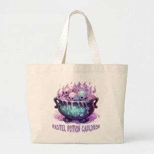 Grand Tote Bag Pastel Potion Cauldron