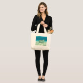 Grand Tote Bag Pastenague (Devant (modèle))