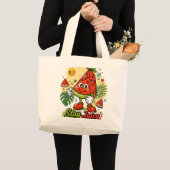 Grand Tote Bag Pastèque Dessin Animé Mignon (Devant (produit))