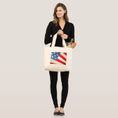 Grand Tote Bag Patriotisme (Devant (modèle))