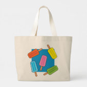 Grand Tote Bag Patters de Popsicles (Dos)