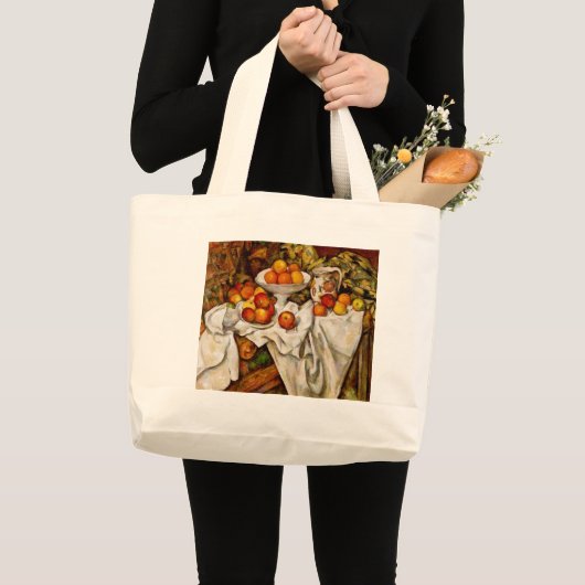 Grand Tote Bag Paul Cezanne Pomples Oranges Impressionnisme (Devant (produit))