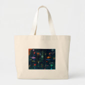 Grand Tote Bag Paul Klee Fish Magic Peinture Abstraite Art graphi (Devant)