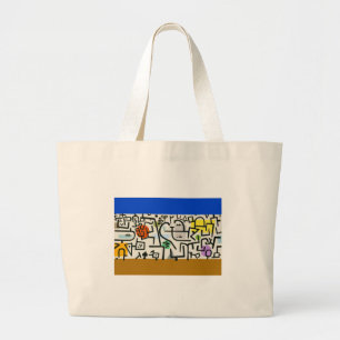 Grand Tote Bag Paul Klee Rich Harbor Expressionnisme abstrait