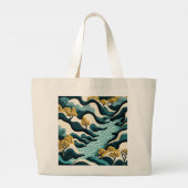 Grand Tote Bag Paysage Moderne (Dos)