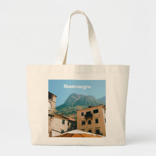 Grand Tote Bag Paysage urbain du Monténégro