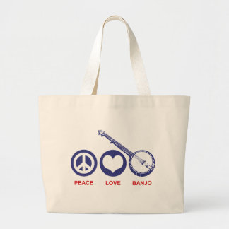 Grand Tote Bag Peace Love Banjo