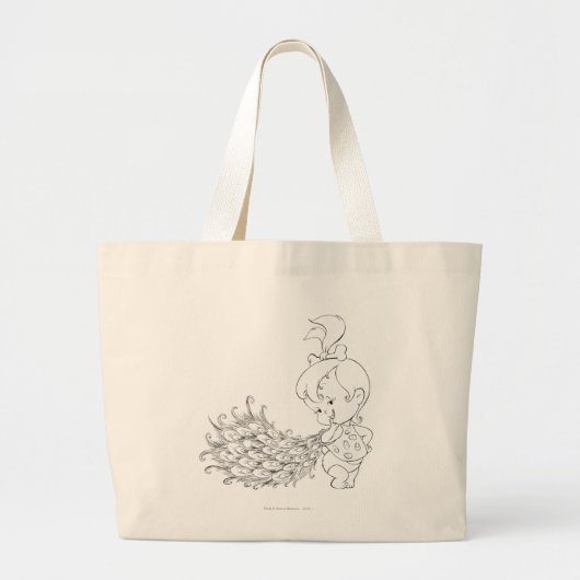 Grand Tote Bag PEBBLES™ Dans Peacock (Devant)
