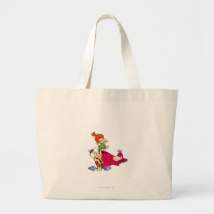 Grand Tote Bag PEBBLES™ et bam bam et heures de récréation de