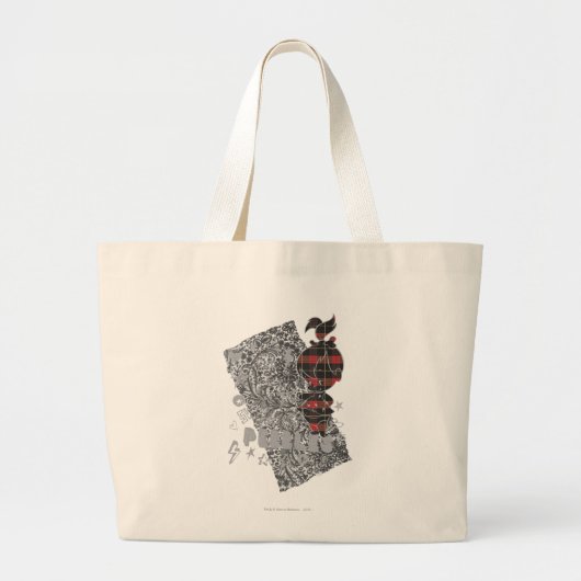 Grand Tote Bag PEBBLES™ Punk Plaid (Devant)