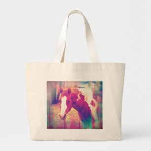 Grand Tote Bag Peignez le cheval grunge
