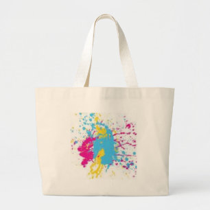 Grand Tote Bag peignez l'éclaboussure