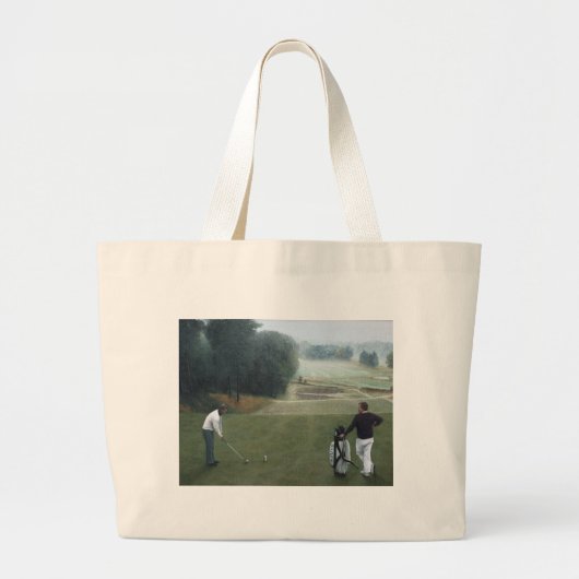 Grand Tote Bag Peinture à l'huile de golf Ron McGill 1 (Devant)