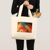 Grand Tote Bag Peinture Abstraite moderne (Devant (produit))