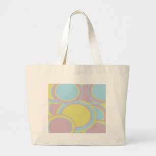 Grand Tote Bag Peinture Abstraite Pastel moderne