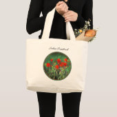 Grand Tote Bag Peinture indienne Peinture Art Fleur sauvage origi (Devant (produit))