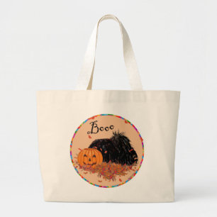 Grand Tote Bag Pékinois Halloween