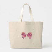 Grand Tote Bag Pensez Rose (Dos)