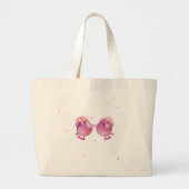 Grand Tote Bag Pensez Rose (Devant)