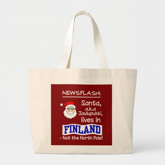 Grand Tote Bag Père Noël (Devant)