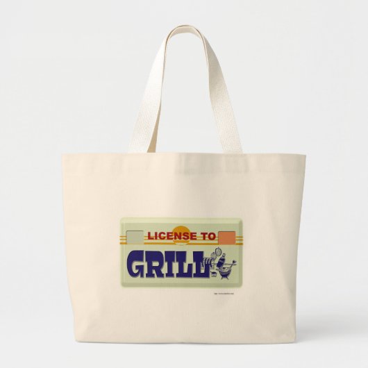 Grand Tote Bag Permis De Griller (Devant)