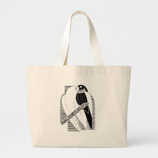 Grand Tote Bag Perroquet Art Animal Minimaliste Abstrait