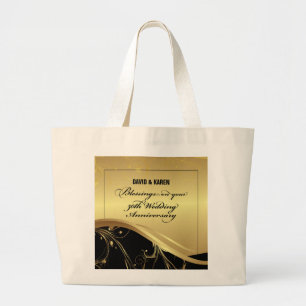 Grand Tote Bag Personalize, 50th Wedding Anniversary Religious