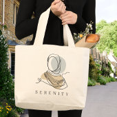 Grand Tote Bag Personalized Hijab Line Art Tote | World Hijab Day