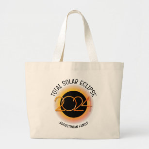 Grand Tote Bag Personnalisé 2024 TOTAL SOLAR ECLIPSE