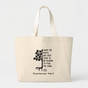 Grand Tote Bag Personnalisé LORSQUE LES RACINES SONT PROFONDES
