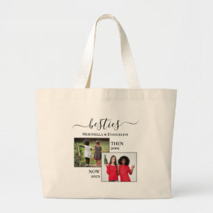 Grand Tote Bag Personnalisé Maintenant Puis 2 BESTIQUES Photo